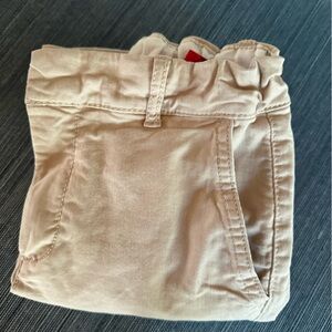 Hanna Andersson Beige/Tan Ruffled Waist Kids Pants